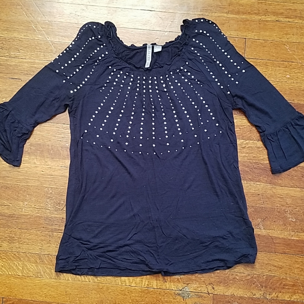 Blue sequin shirt *3/$15*